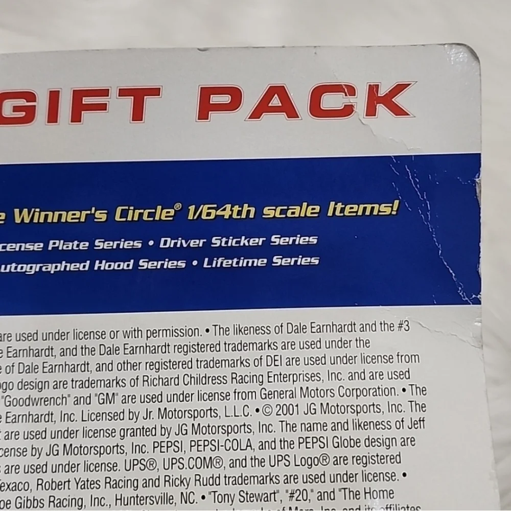 Winners Circle Tony Stewart Gift Pack 3 1/64 Die Cast Cars & NASCAR Framed Art